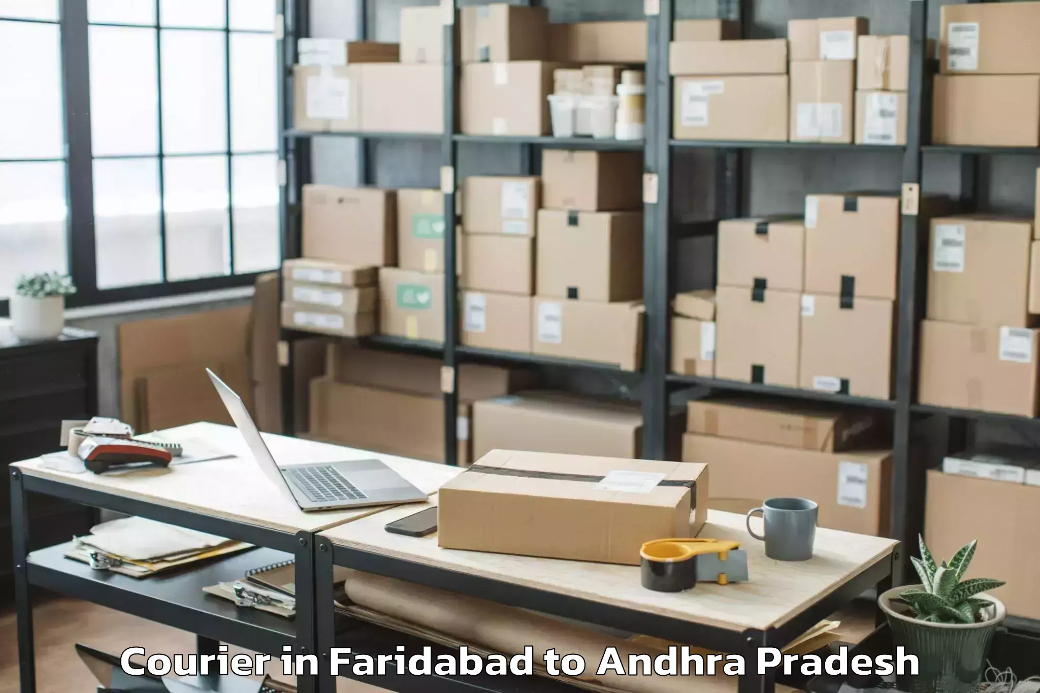 Affordable Faridabad to Santhanuthalapadu Courier